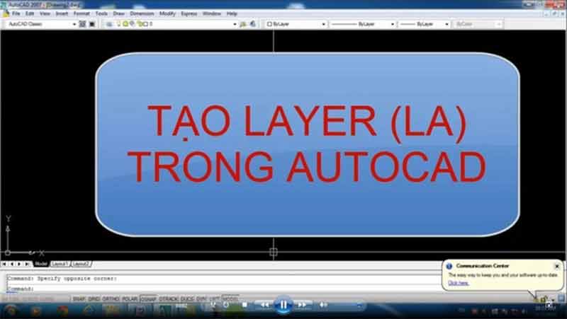 tạo layer trong CAD