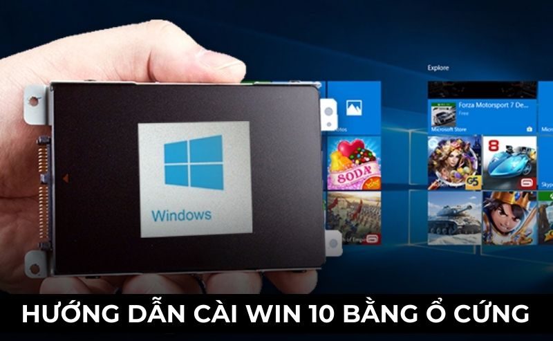 cài win 10 bằng ổ cứng