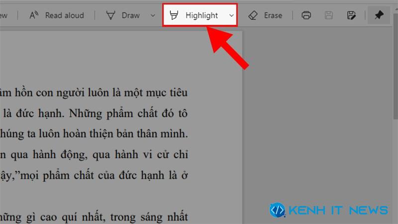 cách highlight trong PDF