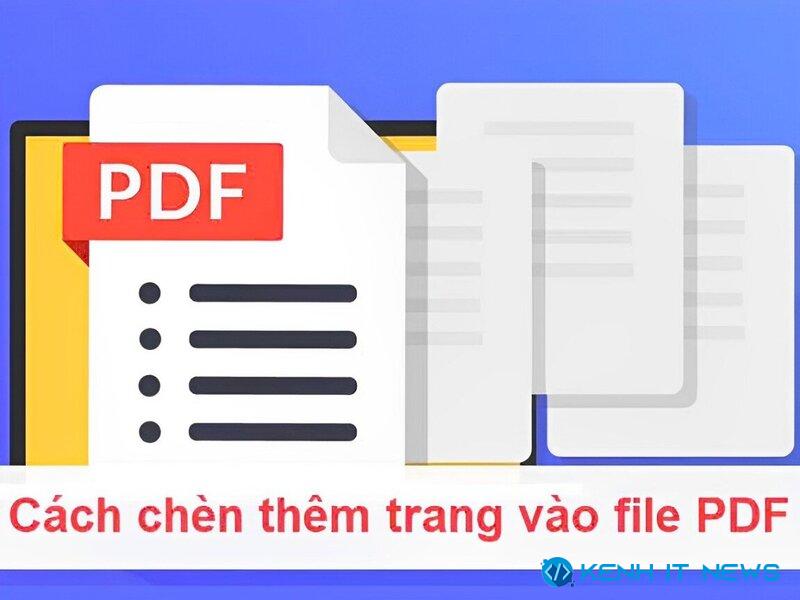 Cách thêm trang trong PDF