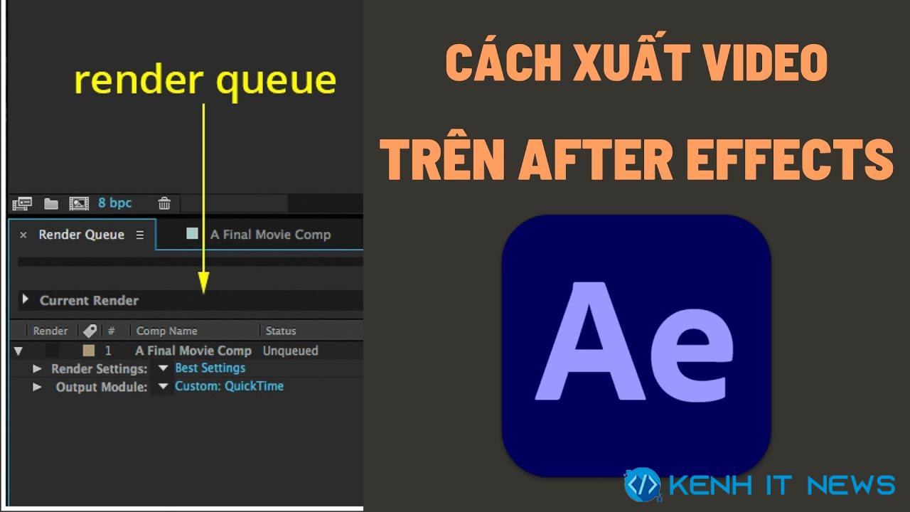 cách xuất file after effect