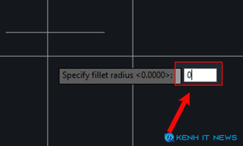 Lệnh fillet trong autocad