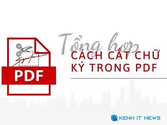 cách cắt chữ ký trong pdf