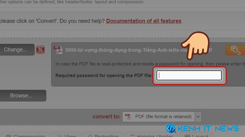 cách copy chữ trong file PDF bị khóa