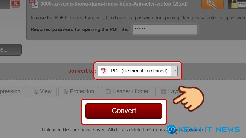 cách copy chữ trong file PDF bị khóa