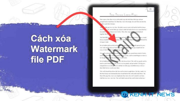 cách xóa watermark trong PDF