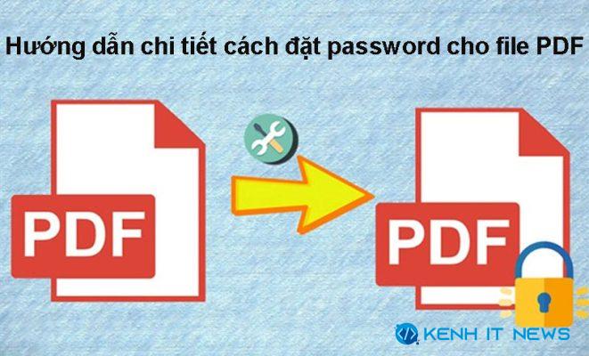 cách đặt password cho file PDF