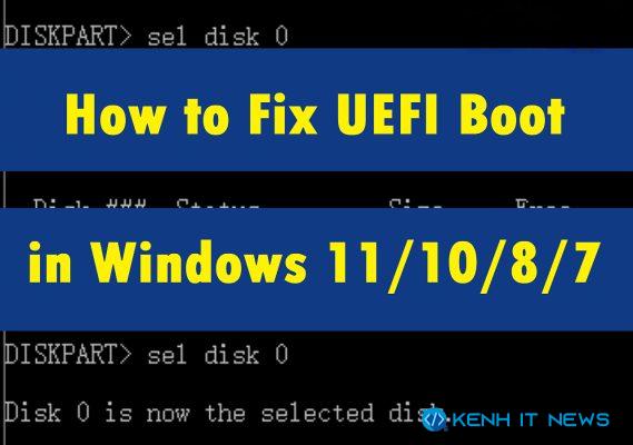 fix lỗi Windows 10 UEFI Boot Repair