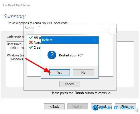 fix lỗi Windows 10 UEFI Boot Repair