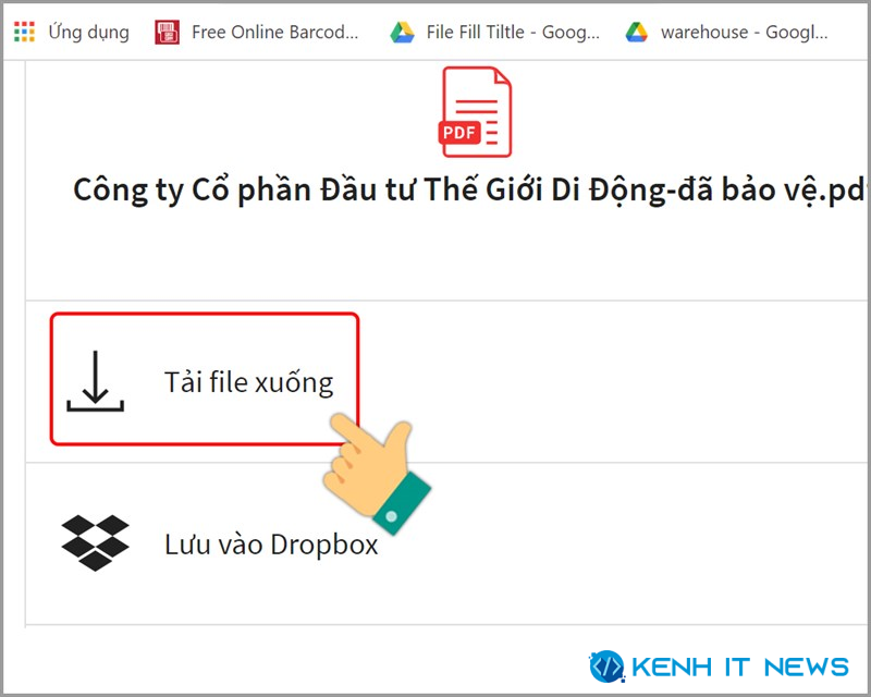 khóa file PDF không cho chỉnh sửa