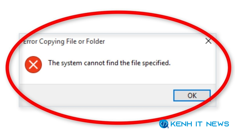 The system cannot find the file specified