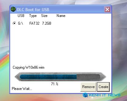 tạo usb boot với dlc boot