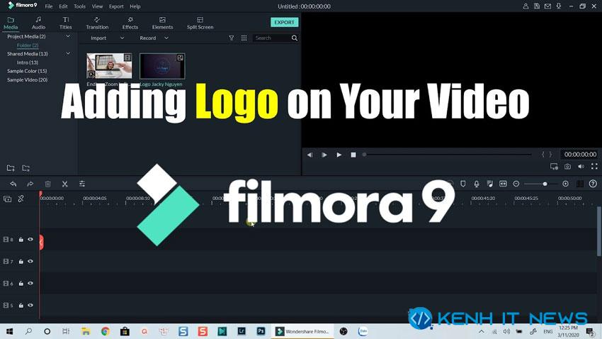 cách xuất video trong Wondershare Filmora 9 không có logo