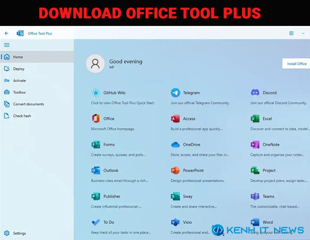 Tải Office Tool Plus