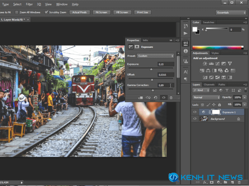 cách blend màu trong Photoshop