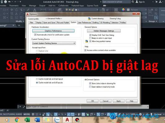AutoCAD bị giật lag