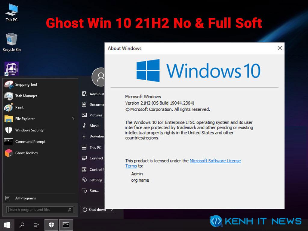 Ghost Win 10 21H2