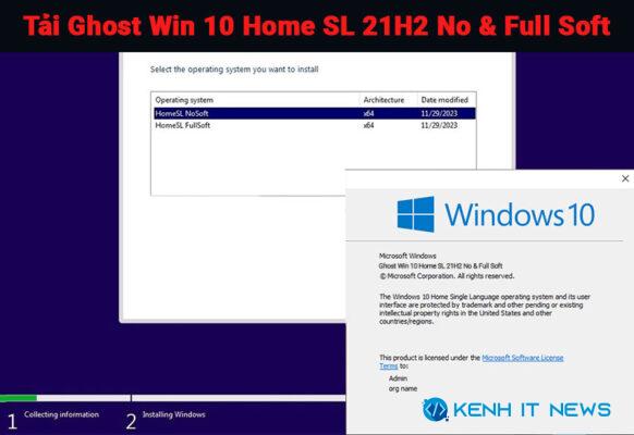 Ghost Win 10 Home SL 21H2