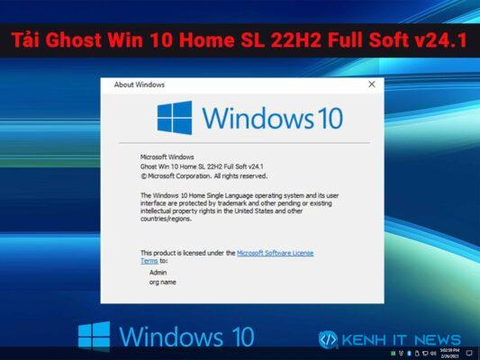 Ghost Win 10 Home SL 22H2