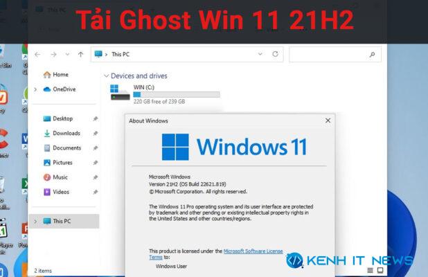 Ghost Win 11 21H2