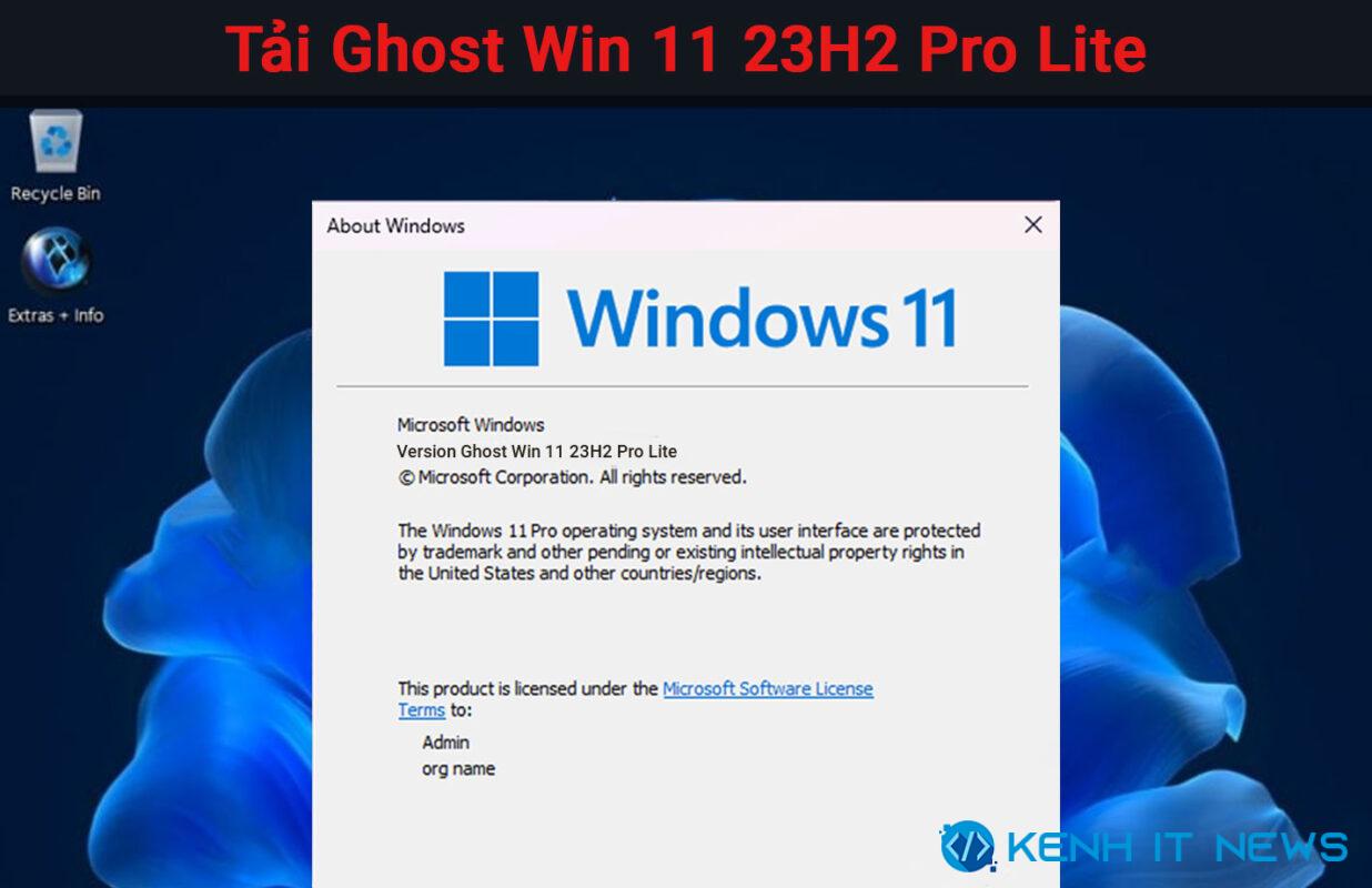 Ghost Win 11 23H2 Pro Lite