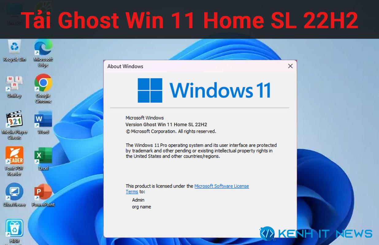 Ghost Win 11 Home SL 22H2