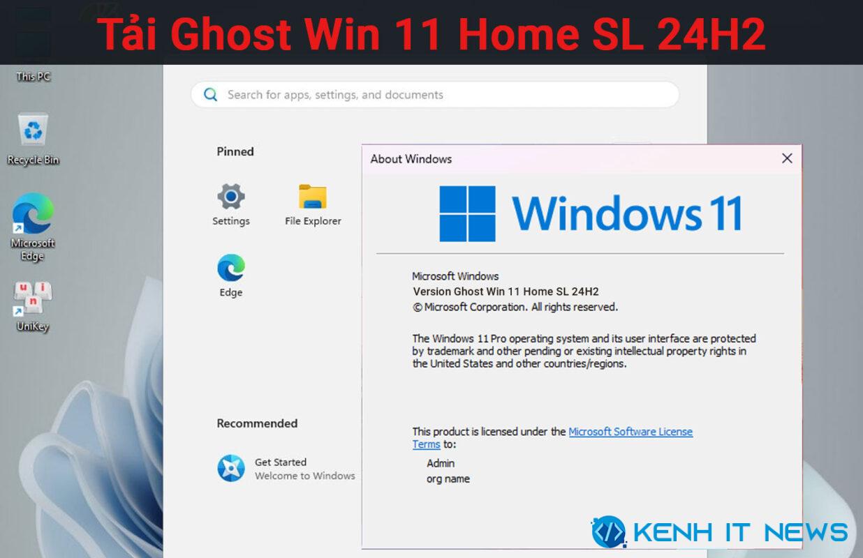 Ghost Win 11 Home SL 24H2