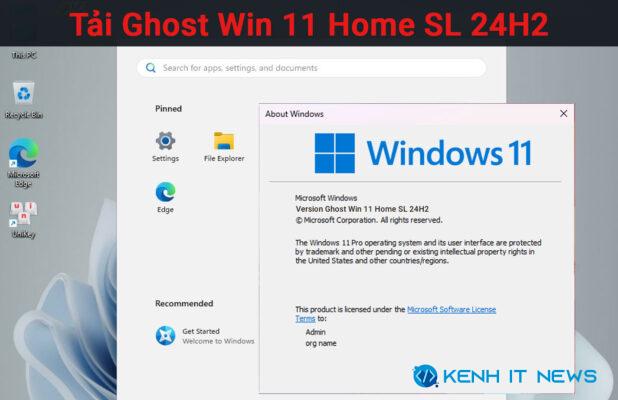Ghost Win 11 Home SL 24H2