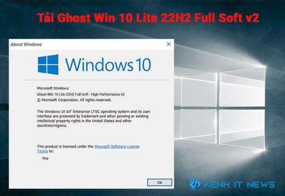 Ghost Win 10 Lite 22H2