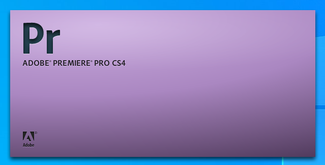 Giao diện của “Adobe Premiere Pro CS4” sau khi hoàn thành quá trình cài đặt