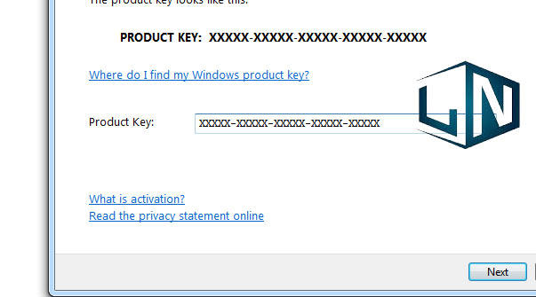 Product Key Win 7