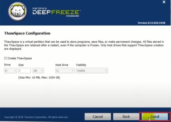 deep freeze full crack