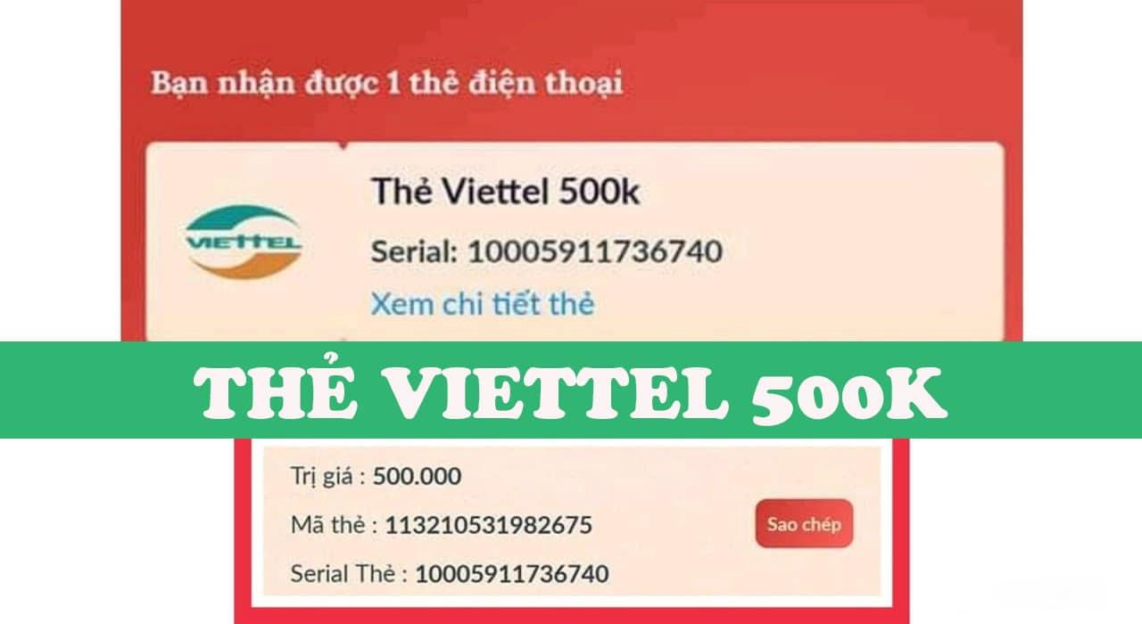 tặng thẻ viettel miễn phí